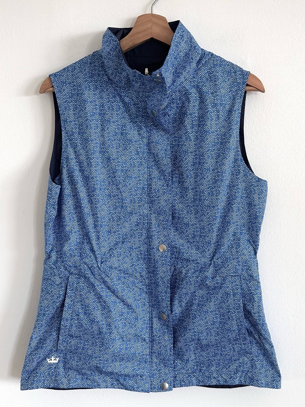 Peter Millar Somerset Hill Country Club reversible windbreaker vest sz small